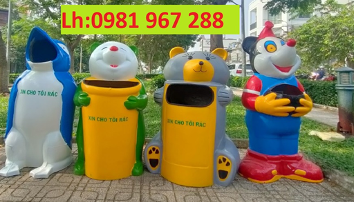 Thùng rác nhựa composite hình con vật.jpg